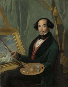 Retrato de Raden Saleh (1811-1880) de Friedrich Carl Albert Schreuel